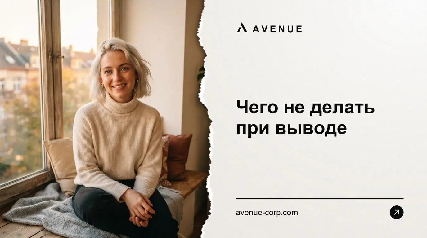 Чего не делать при выводе
