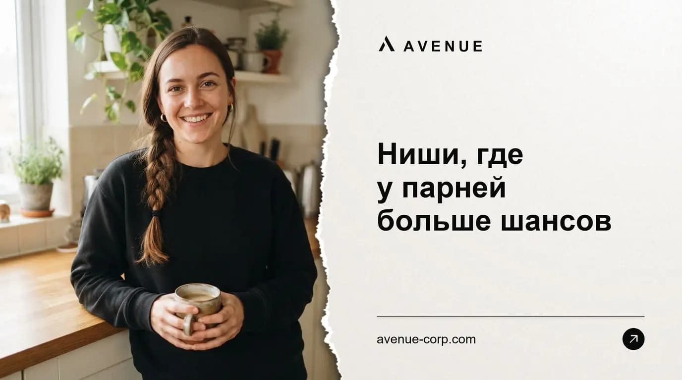 Ниши, где у парней больше шансов