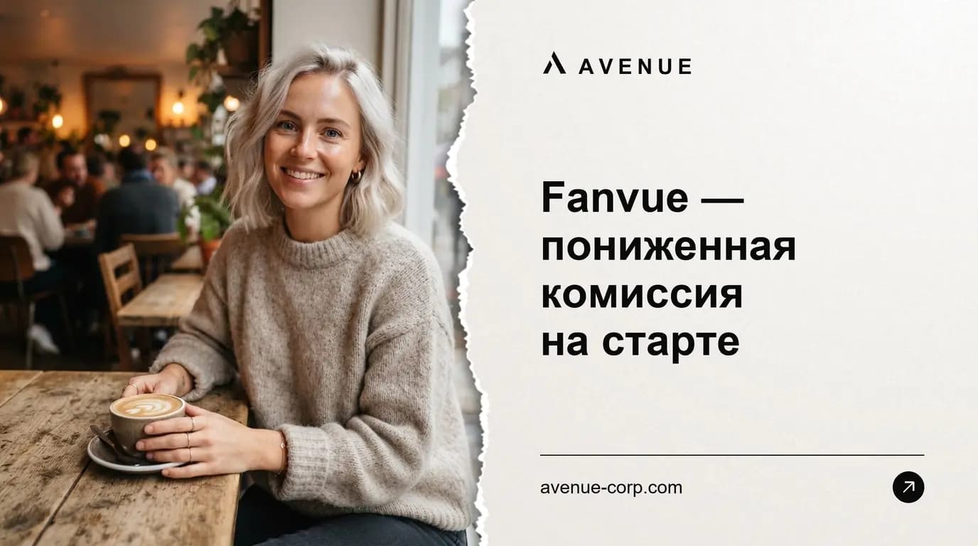 Fanvue — пониженная комиссия на старте