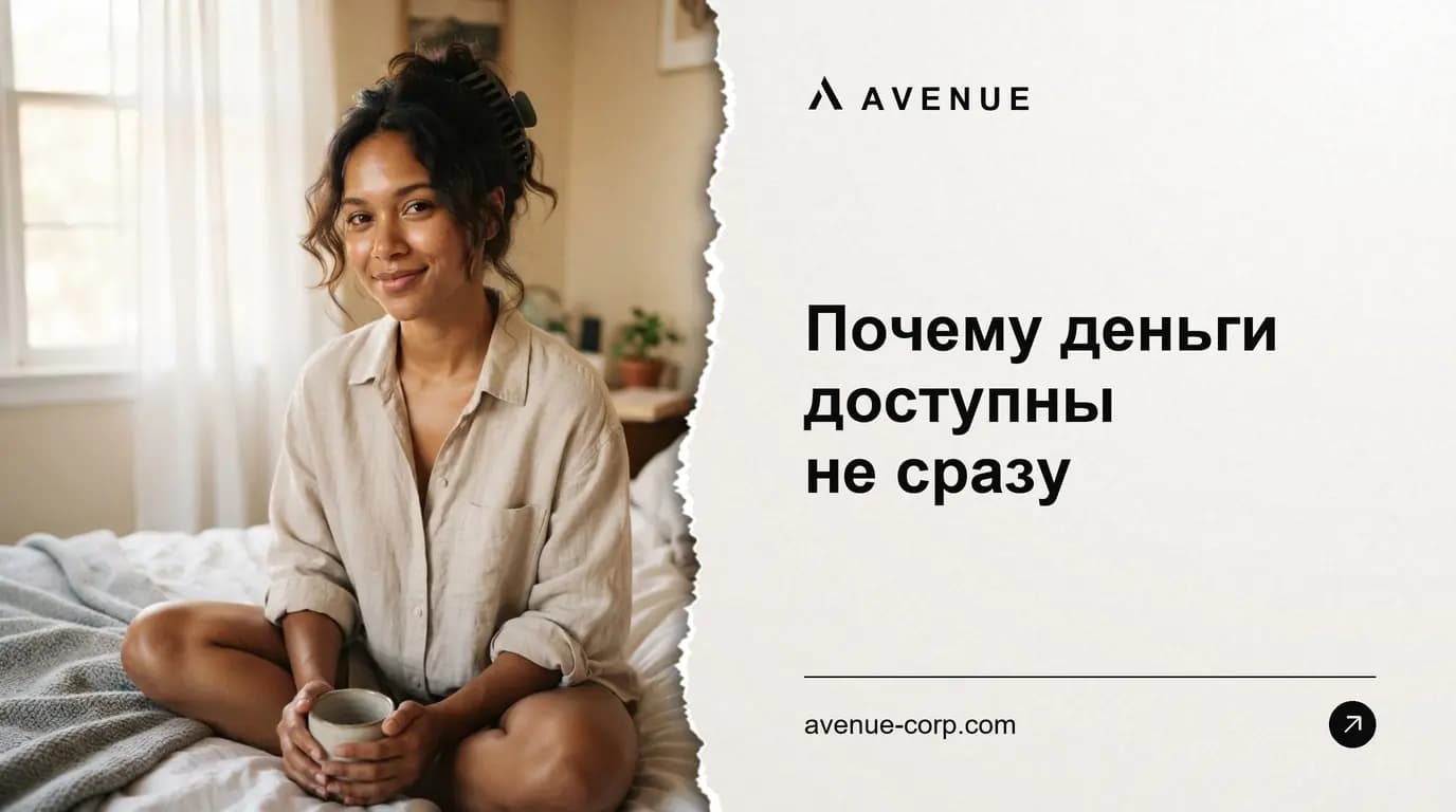 Почему деньги доступны не сразу